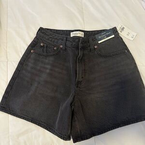 Abercrombie & Fitch Women's Black Jean Shorts